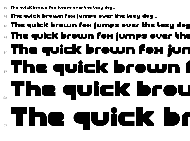 Black Star font waterfall